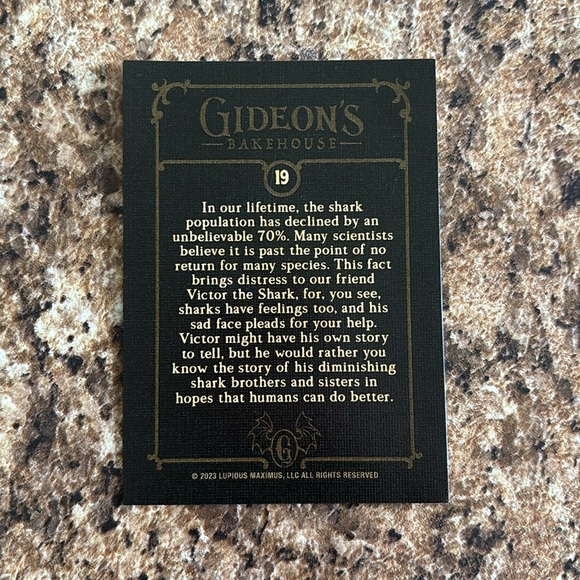 Gideon’s bakehouse card Victor 2023 - Picture 2 of 2